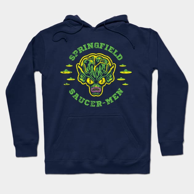 Saucer Men (Springfield) Hoodie by Dark Corners